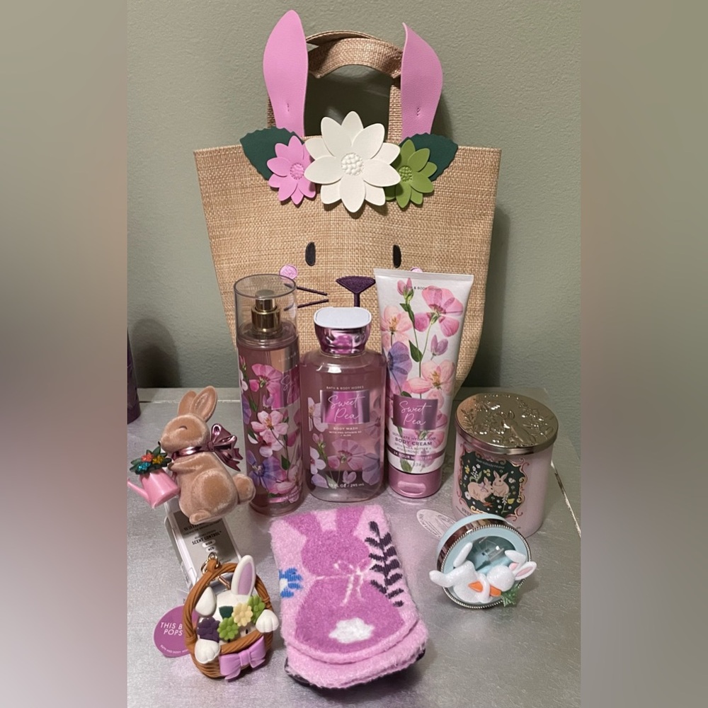 Bath & Body Works HUGE EASTER BUNDLE WITH SWEET PEA BODY CARE